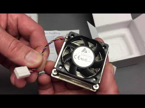 Close look at Supermicro SNK-C0057A4L Heatsink/Fan assembly unboxing