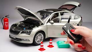 Unboxing the Most Beautiful Skoda Superb 1:18 Scale Model Car 😍 RP