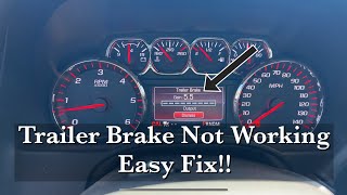 Trailer Brake System Not Working | GMC Yukon | Easy Fix