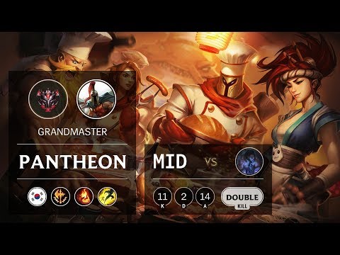 Pantheon Mid vs Sylas - KR Grandmaster Patch 9.9
