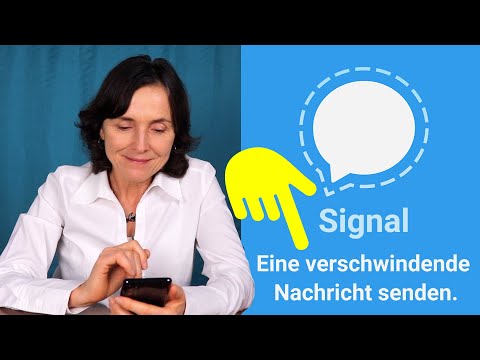 Mit SIGNAL eine verschwindende Nachricht senden. Smartphonekurse für Senior*innen - Signal Teil 06.