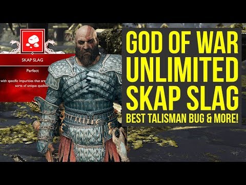 God of War New Game Plus UNLIMITED Skap Slag Tactic, Talisman Bug & More (God of War 4 New Game Plus