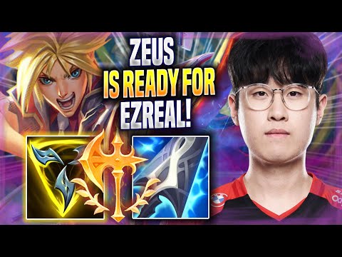 ZEUS IS READY TO PLAY EZREAL! - T1 Zeus Plays Ezreal ADC vs Draven! | Season 2022