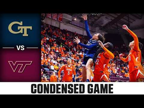 Georgia Tech vs. Virginia Tech Condensed Game | 2025-26 ACC Women's Basketball