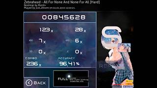 Osu!- Zebrahead - All For None And None For All FC HDDR