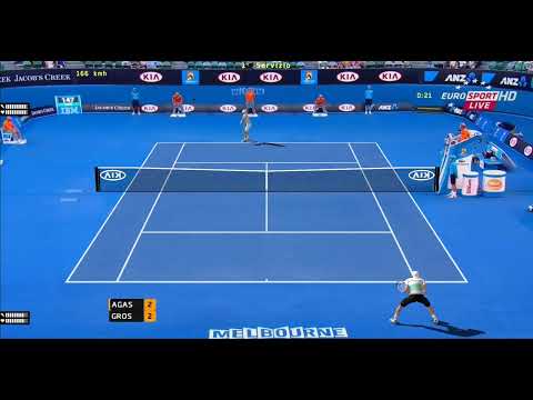 Tennis Elbow 2013 Agassi Grosjean QF Australian Open 2004