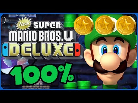 New Super Mario Bros. U Deluxe 💚 S-3 Star Coin Deep Dive 💚 100% All Star Coins