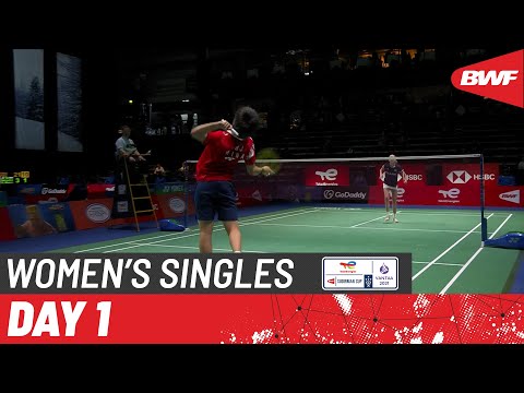 TotalEnergies BWF Sudirman Cup 2021 | He Bing Jiao (CHN) vs Nella Nyqvist (FIN) | Group A