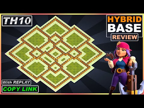 NEW BEST!! TH10 Base with REPLAY 2021!! Anti Electro dragon TH10 base COPY LINK - Clash of Clans