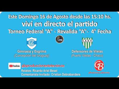 GIMNASIA Y ESGRIMA vs DEFENSORES DE PUERTO VIDELA | FEDERAL A
