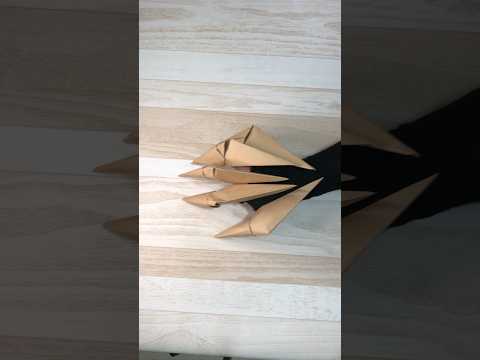 Como fazer garras de dragão de papel 02 #origami #dragonclaw #paperclaws