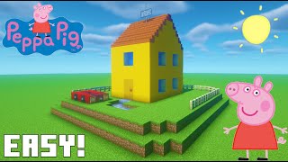 Minecraft Tutorial: How To Make Peppa Pigs House and Car "Peppa Pig"