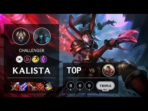 Kalista Top vs Jayce - KR Challenger Patch 10.11