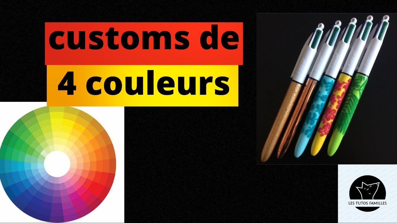 Tutos Customs de 4 couleurs