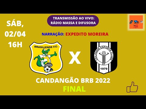BRASILIENSE X CEILÂNDIA | AO VIVO | CAMPEONATO BRASILIENSE | 02/04/2022 | NARRAÇÃO AO VIVO