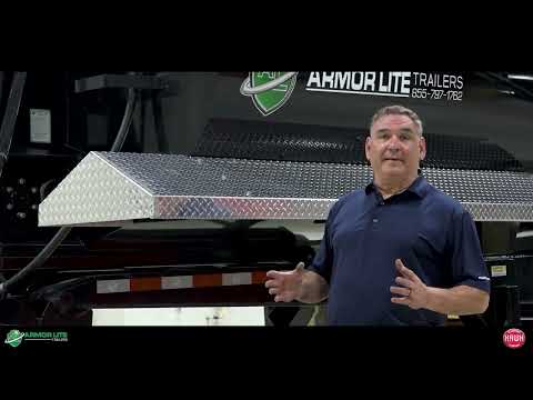 Hawk Equipment | Armor Lite Trailers 28' 1/4 Frame End Dump W/Dual Gate