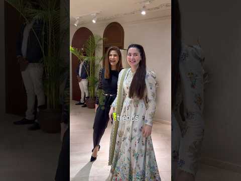 Hania Amir and Ayesha Omar at Fashion Store launch in Karachi 🌸😍