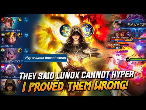 Hyper Lunox With This Build Can Easily Melt Down Enemies and Carry The Game | Mobile Legends