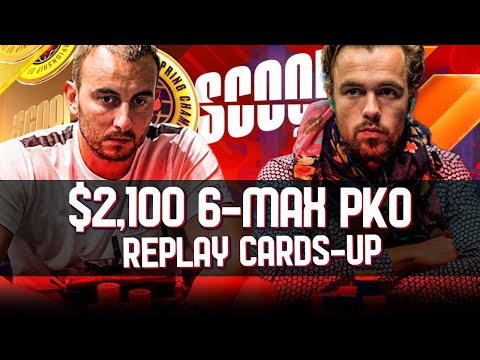 SCOOP 2022 39-H $2,100 wizowizo | Pwndidi | NVoskob1986 NLHE 6-MAX PKO Replay CARDS-UP $500k Gtd