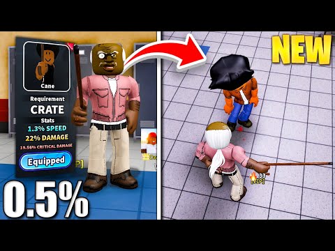 I Obtained The NEW 0.5% Cane Style In Roblox Fight In A School And Its INSANE