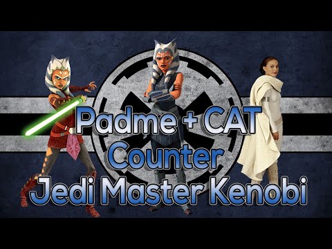 Padme + Commander Ahsoka Tano Counter Jedi Master Kenobi