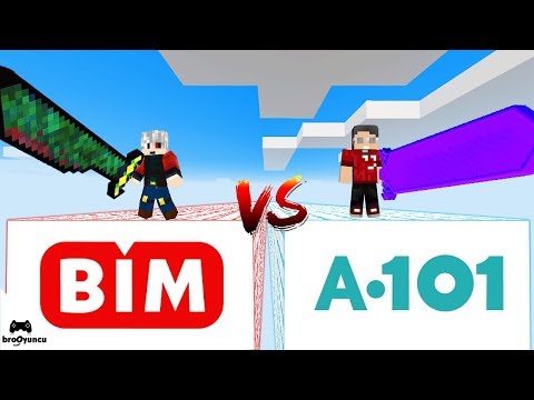 MİNECRAFT BİM VS A101 YARIŞI ŞANS BLOKLARI