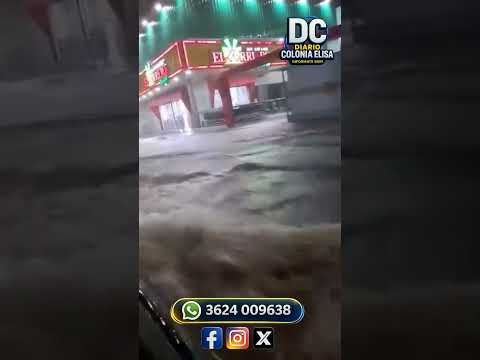 🌧️🚨 SÁENZ PEÑA: LLUVIA INTENSA Y CALLES INUNDADAS