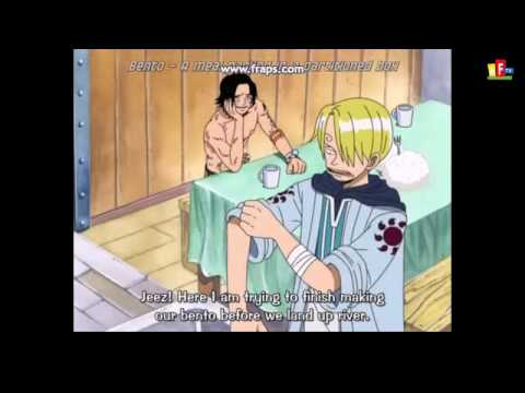 Luffy and Usopp playing with food :D