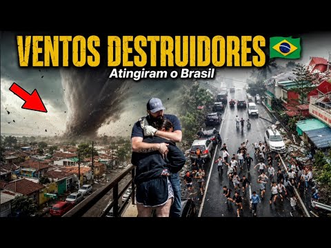  Tornados e Ventos ASSUSTADORES Atingem o Brasil!
