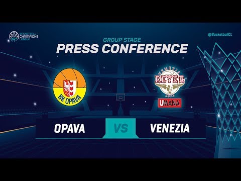 Opava v Umana Reyer Venezia - Press Conference - Basketball Champions League 2018-19