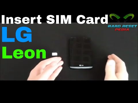 LG Leon 3G and 4G Insert The SIM Card