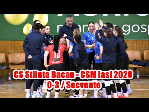 VOLEI Feminin: CS Stiinta Bacau - CSM Iasi 2020 0-3 / Secvente