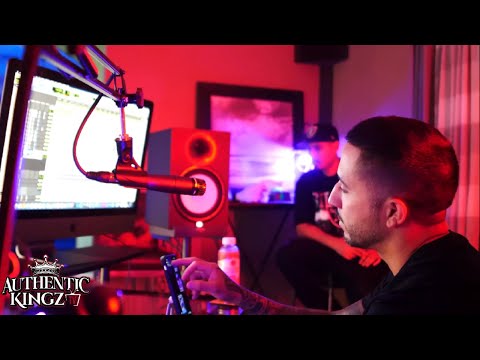 E. West & Alize "My Gangsta" studio session - Authentic Kingz Tv (Episode  1)