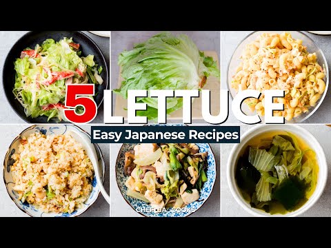 5 Easy Lettuce Recipes with Japanese Flavors! | Chef JA Cooks