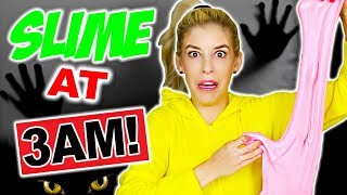 MAKING SLIME AT 3AM CHALLENGE!!