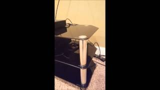 AVF SDC1140A Glass and Chrome TV Stand