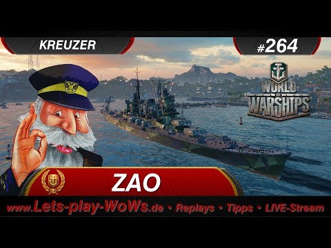 World of Warships Replay #264: Zao [ GG | 3 Kills | 154 K ] deutsch