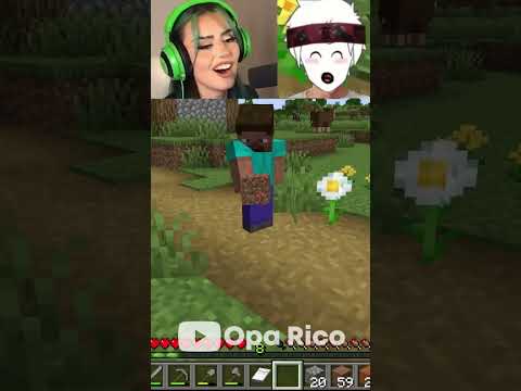 Dilara gives Stegi a rose in Minecraft...😏🥶 (funny moment)