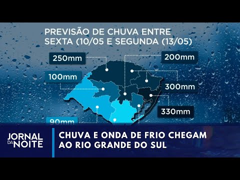 Previsão do tempo: chuva e onda de frio chegam ao Rio Grande do Sul | Jornal da Noite
