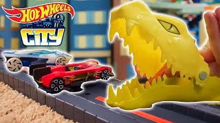 TOXIC BEASTS TAKE OVER HOT WHEELS CITY! 🐉 🦍+ More Car Videos for Kids