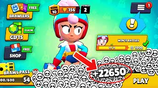 I Got 22650 TOKENS NONSTOP With JANET! 65 QUESTS! 54 TIERS + Box Opening - Brawl Stars