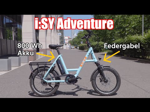 i:SY Kompaktrad mit Federgabel und 800 Wh Akku - i:SY E5 ZR F CX Adventure