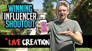 How To Make A Winning Instagram Influencer Shoutout (LIVE Creation)