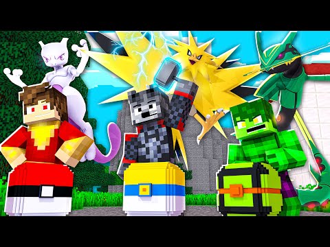 Minecraft - Pokémon H #3 - NOVOS HERÓIS CHEGARAM!! LUCKY PIXELMON DOS NOVOS HERÓIS COM POKÉMON RARO!