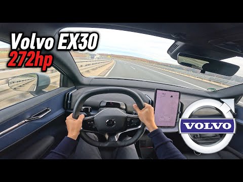 2024 Volvo EX30 Single Motor (272 hp) | POV Autobahn Test Drive in Germany