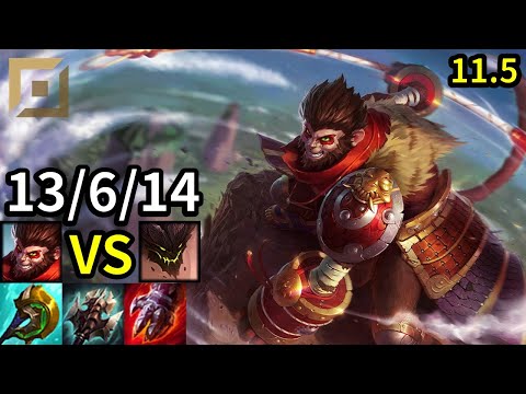 Wukong Top vs Malphite - KR Master | Patch 11.5