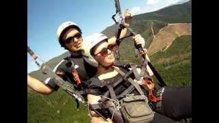 preview picture of video 'Bright australia tandem paragliding take off'