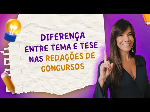 ✅ Domine a diferença entre tema e tese nos concursos!