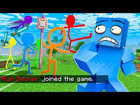 ANIMATION VS MINECRAFT JOINED MY MINECRAFT WORLD