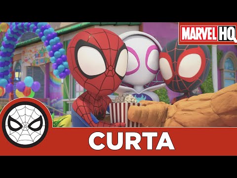 Capa de Spidey e seus amigos espetaculares l Coisa e Herbie